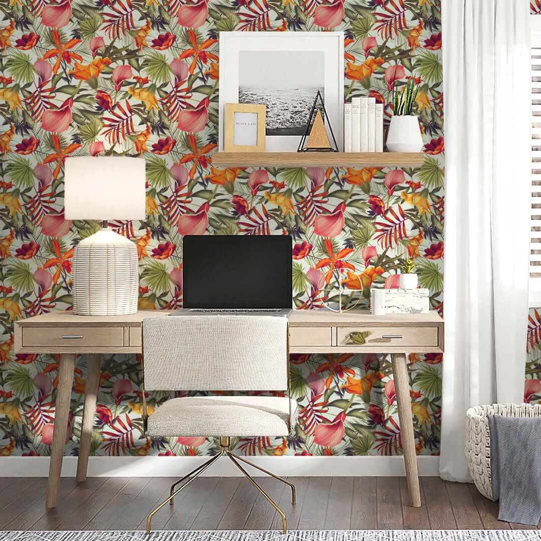 Lilium - carta da parati con fiori colorati – Wallverse