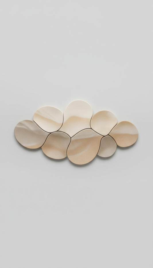 Segmento decorativo scultoreo sabbia soffice